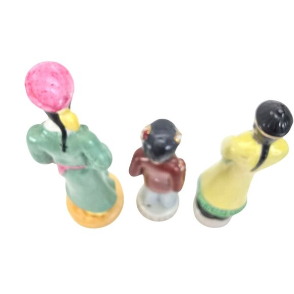 Occupied Japan Figurines Hand-Painted Chinese Porcelain Set Of 3 Men Woman JE268 - Picture 7 of 11